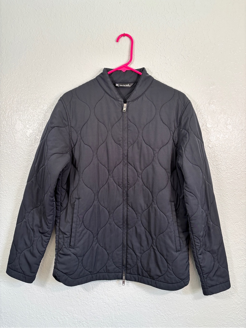 Travis Mathew Come What May Black Quilted Jacket Sz. S